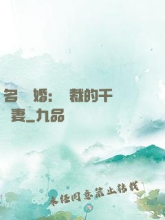 名門閃婚：總裁的千億寵妻