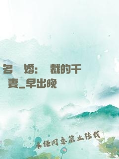 名門閃婚：總裁的千億寵妻