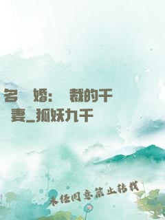 名門閃婚：總裁的千億寵妻