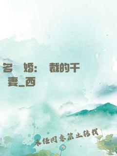 名門閃婚：總裁的千億寵妻