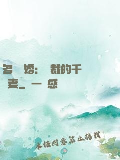 名門閃婚：總裁的千億寵妻