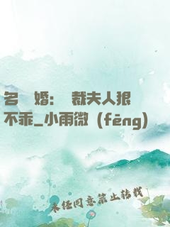 名門隱婚：總裁夫人狠不乖