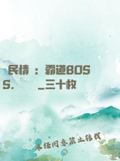 國民情敵：霸道BOSS，輕輕寵