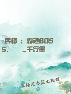 國民情敵：霸道BOSS，輕輕寵