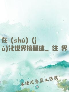 在數(shù)據(jù)化世界搞基建