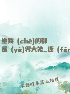 坐我車(chē)的都是業(yè)界大佬