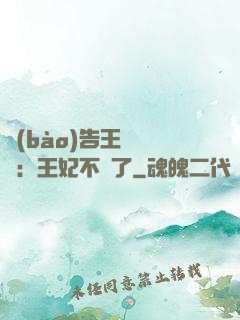 報(bào)告王爺將軍：王妃不見了