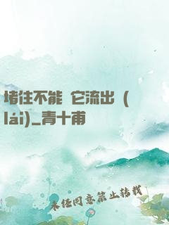 堵住不能讓它流出來(lái)