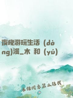 夜晚游玩生活動(dòng)漫