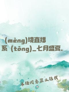 夢(mèng)境直播系統(tǒng)