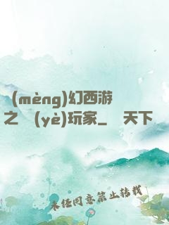夢(mèng)幻西游之職業(yè)玩家