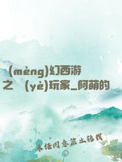 夢(mèng)幻西游之職業(yè)玩家