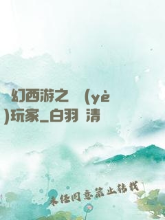 夢幻西游之職業(yè)玩家
