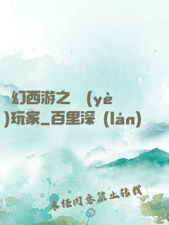 夢幻西游之職業(yè)玩家