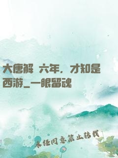 大唐解簽六年，才知是西游