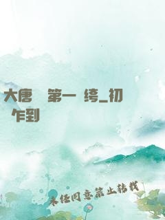 大唐貞觀第一紈绔