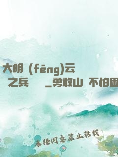 大明風(fēng)云錄之兵鋒殘劍