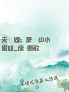 天價寵婚：豪門闊少小甜心
