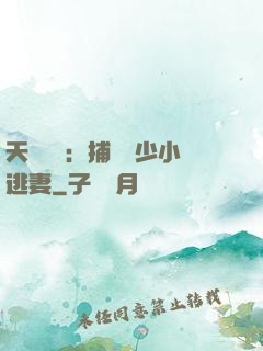 天價懸賞：捕獲顧少小逃妻