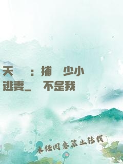 天價懸賞：捕獲顧少小逃妻