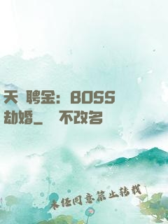 天價聘金：BOSS來劫婚