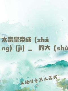 太宗皇帝成長(zhǎng)計(jì)劃
