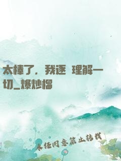 太棒了，我逐漸理解一切
