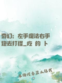 奇幻：左手魔法右手槍炮去打怪