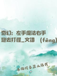 奇幻：左手魔法右手槍炮去打怪