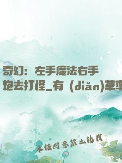 奇幻：左手魔法右手槍炮去打怪