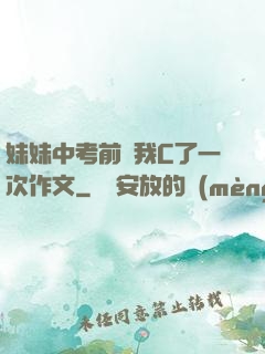 妹妹中考前讓我C了一次作文