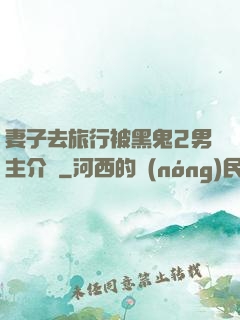 妻子去旅行被黑鬼2男主介紹