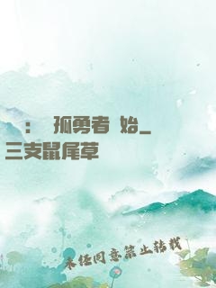 娛樂：從孤勇者開始