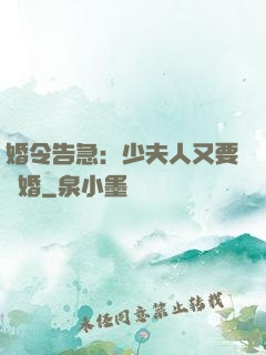 婚令告急：少夫人又要離婚