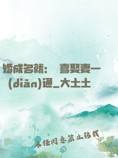 婚成名就：歡喜娶妻一點(diǎn)通