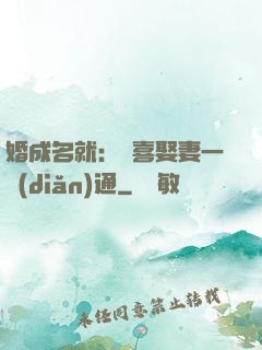 婚成名就：歡喜娶妻一點(diǎn)通