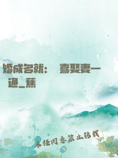 婚成名就：歡喜娶妻一點通