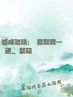 婚成名就：歡喜娶妻一點通