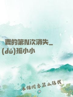 嬌妻的第N次消失