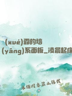 學(xué)霸的培養(yǎng)系面板