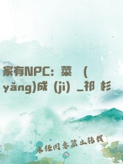 家有NPC：菜鳥養(yǎng)成計(jì)劃