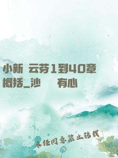 小新與云芬1到40章概括