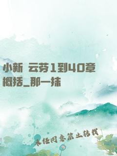 小新與云芬1到40章概括