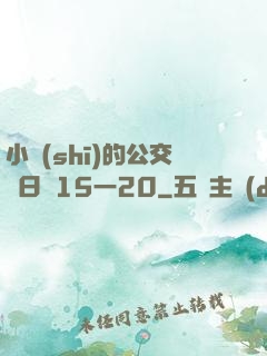 小詩(shī)的公交車日記15一20