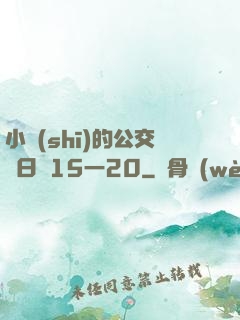 小詩(shī)的公交車日記15一20