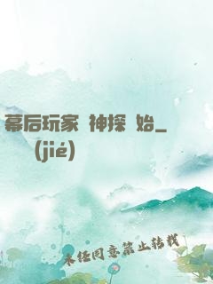 幕后玩家從神探開始