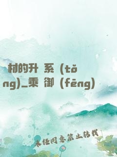 廢材的升級系統(tǒng)