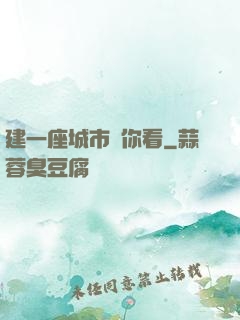 建一座城市給你看