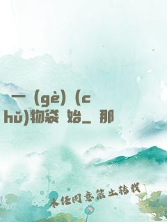 從一個(gè)儲(chǔ)物袋開始