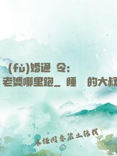 復(fù)婚通緝令：老婆哪里跑